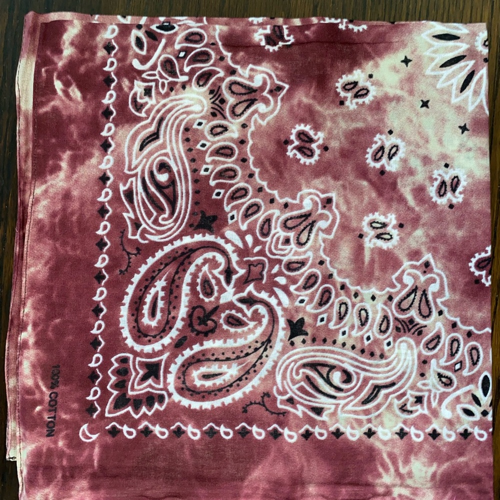 UNISEX Tie Dye Paisley Bandana Cowboy Bandana Paisley Print